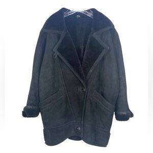 Vintage Pedro Dagorret Genuine Lamb Sheepskin Shearling Coat Made in Chile